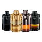Azzaro Wanted discovery set with The Most Wanted Intense, Wanted by Night, The Most Wanted Parfum and Forever Wanted Elixir – bold, charismatic fragrance samples with warm, spicy and woody character