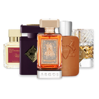 Niche Winter perfume sample discovery set with Baccarat Rouge 540 Eau de Parfum, Initio Side Effect, Argos Triumph of Bacchus, Parfums de Marly Althaïr and Kilian Angels' Share