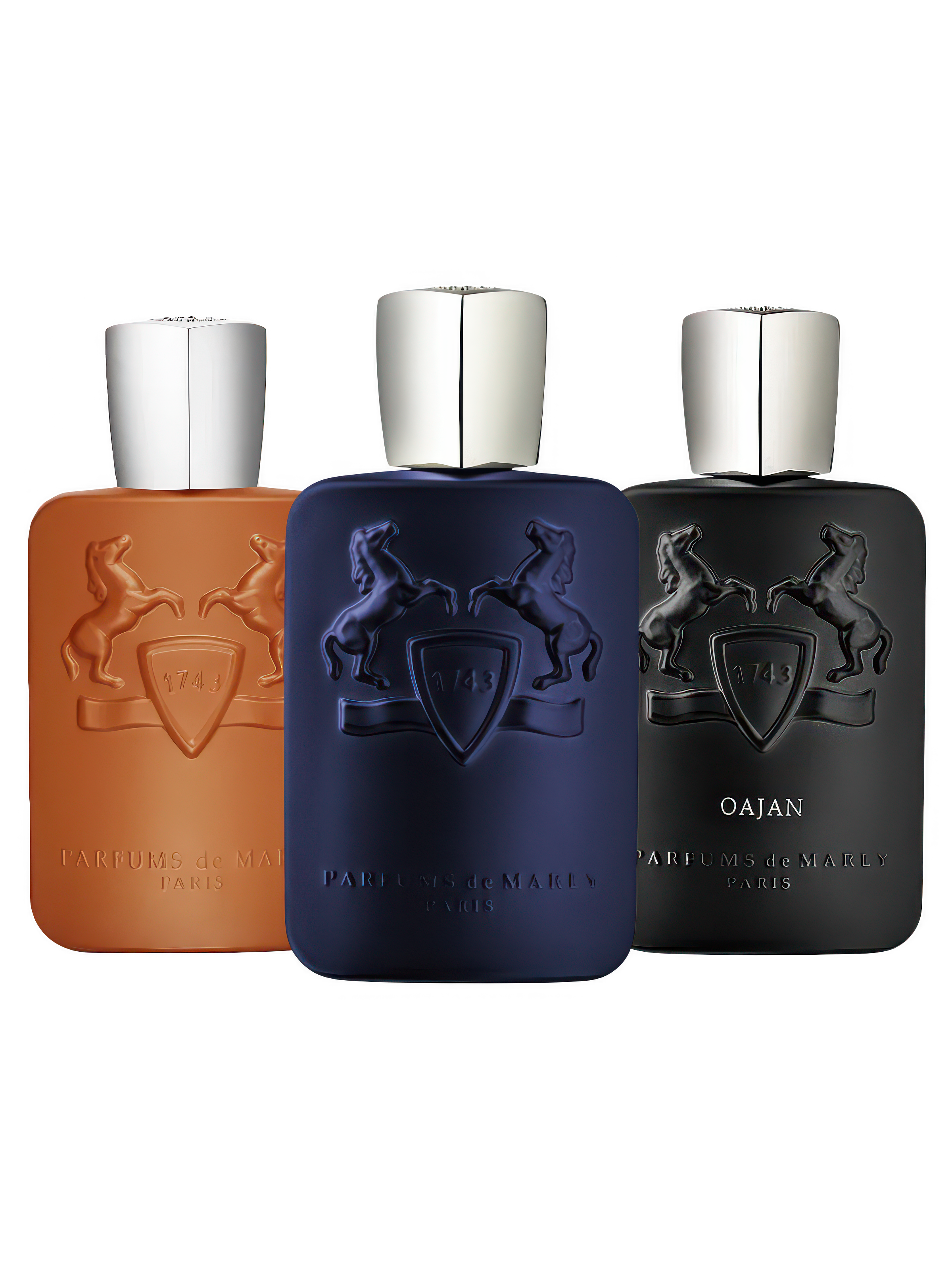 Parfums de Marly discovery set with Althaïr, Layton and Oajan – luxurious and elegant niche fragrance samples for men
