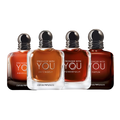Stronger With You bundle discovery set with Stronger With You Intensely, Stronger With You Parfum, Stronger With You Absolutely and Stronger With You Powerfully – bold, warm and long-lasting fragrance samples with addictive depth