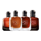 Stronger With You bundle discovery set with Stronger With You Intensely, Stronger With You Parfum, Stronger With You Absolutely and Stronger With You Powerfully – bold, warm and long-lasting fragrance samples with addictive depth
