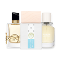 Vanilla Women perfume sample discovery set with Yves Saint Laurent Libre, Giardini di Toscana Bianco Latte and Fugazzi Vanilla Haze